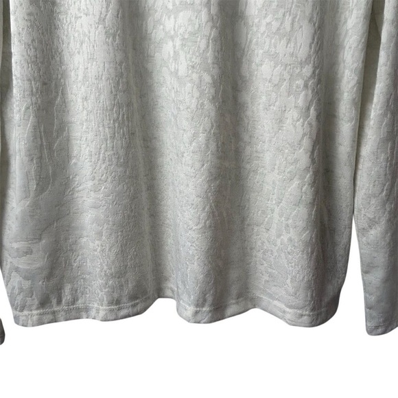 Simply Vera Vera Wang Women's Ivory Long Sleeve Shirt Size M - Picture 10 of 10